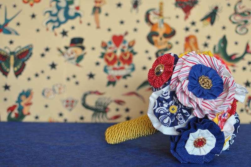 How to…Make Your Own Fabric Bouquet · Rock n Roll Bride
