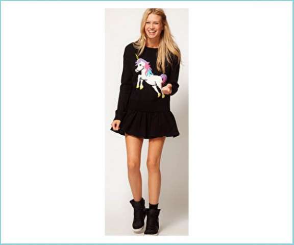 asos rainbow unicorn jumper