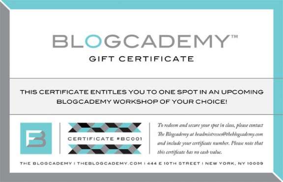 the blogcademy chrismas gift