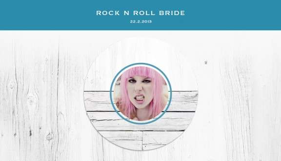 appy couple rock n roll bride