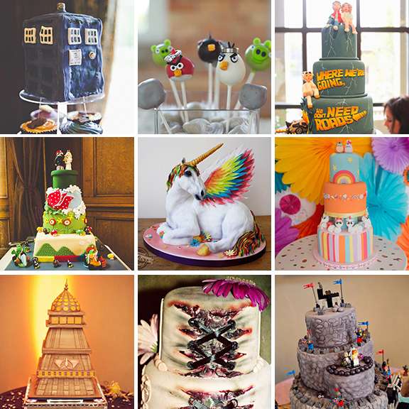20 geeky wedding cakes
