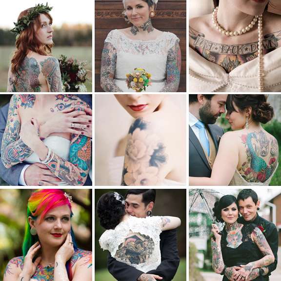 60 utterly gorgeous tattoed brides