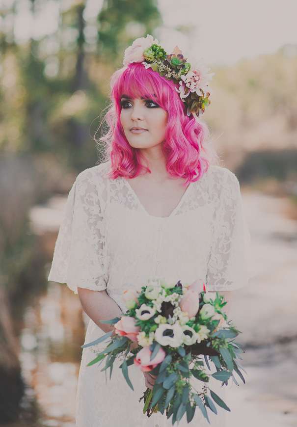 pink-hair-rock-n-roll-gypsy-boho-bridal-inspiration2