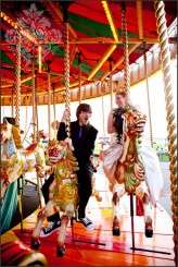 carousel wedding bride & groom southampton-1