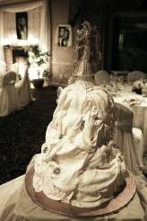 vintage cake design pola