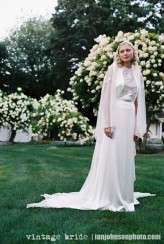 vintage wedding greta garbo look