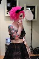 tattoo times rock n roll bride fur coat no knickers al overdrive 074