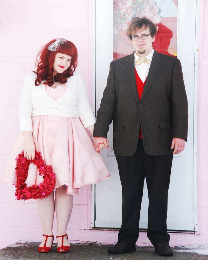 Autumn & Kevin’s Romantic Vintage Valentine’s Wedding · Rock n Roll Bride