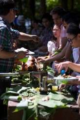 MEAL 3 The boodle fight Lunch after the wedding