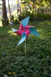Pinwheels in the ceremony venue