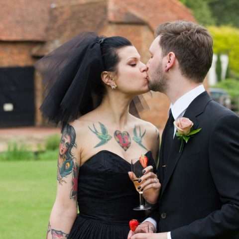 black wedding dress8