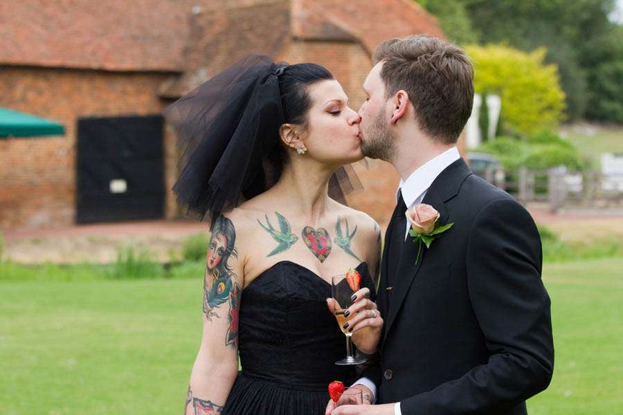 A Short Black Wedding Dress Sarah Adam s My Chemical Romance Rock n Roll Bride