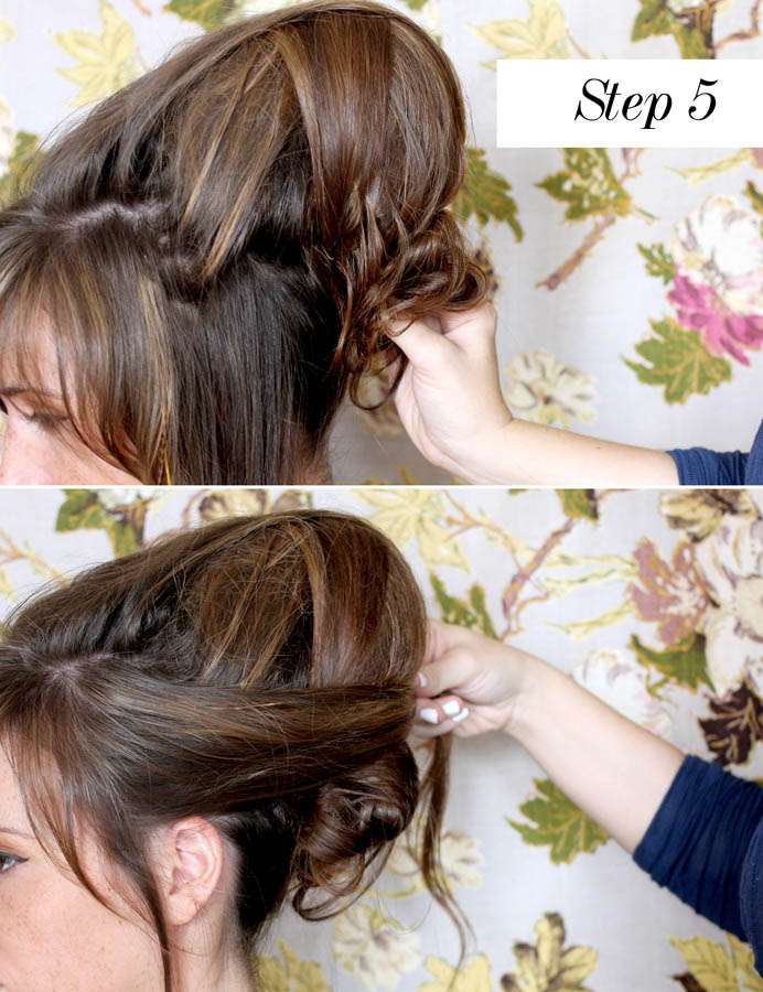 beehive hair half up half down tutorial