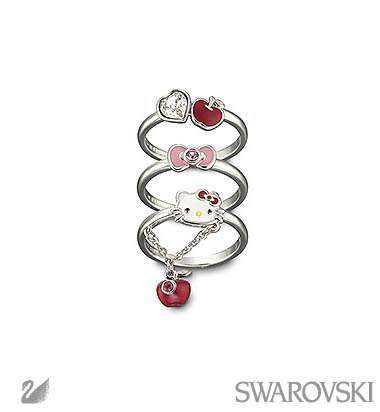 Hello kitty hotsell ring swarovski