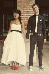 black white red wedding19