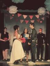 black white red wedding23