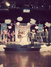 black white red wedding24