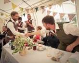 country vintage glastonbury festival wedding53