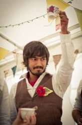 country vintage glastonbury festival wedding54