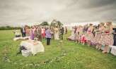 country vintage glastonbury festival wedding8