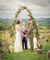 country vintage glastonbury festival wedding9