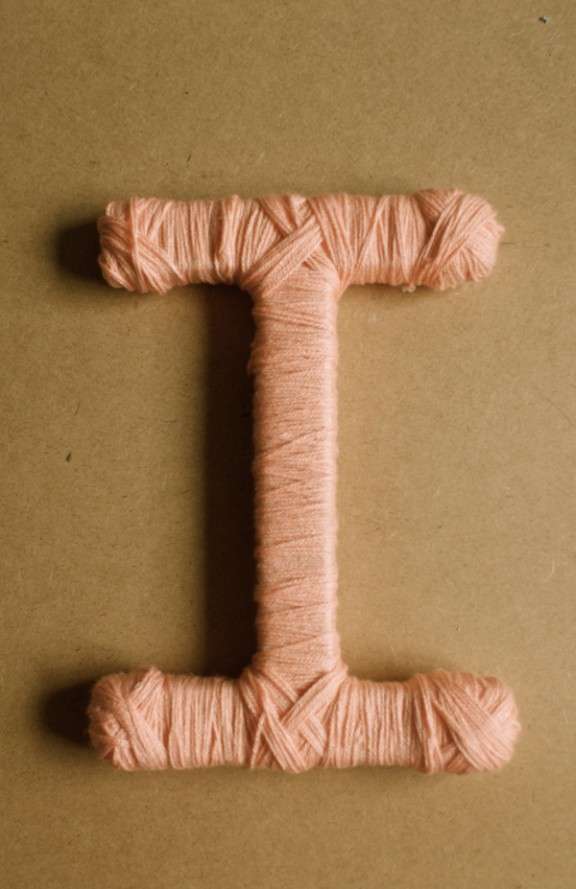 DIY Tutorial Twine Wrapped Letters · Rock n Roll Bride