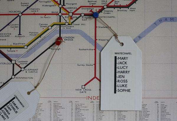 DIY Tutorial: London Underground Map Table Plan · Rock n Roll Bride
