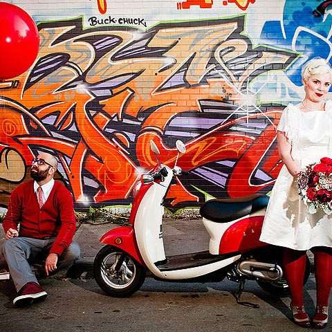 retro funk vintage pin up wedding 6a