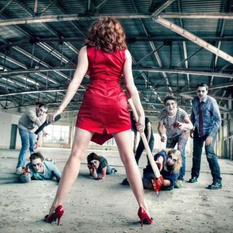 Zombie Apocalypse engagement shoot13