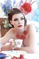Burlesque Inspired Vintage Tea Shot of Red Pretty LittleTrio-Adam Capper 28