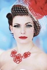 Burlesque Inspired Vintage Tea Shot of Red Pretty LittleTrio-Adam Capper 7
