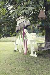 Festival themed wedding at Ridge Farm, Sussex. Photo by Emma Lucy Photography.
