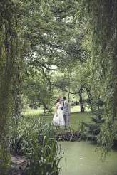Festival themed wedding at Ridge Farm, Sussex. Photo by Emma Lucy Photography.