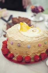 Festival themed wedding at Ridge Farm, Sussex. Photo by Emma Lucy Photography.