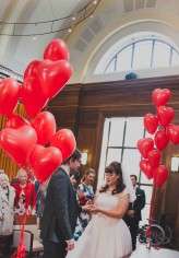 red & white 50s wedding 2