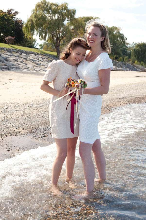 Destination Retro Lesbian Wedding Alexa Clarke Kent