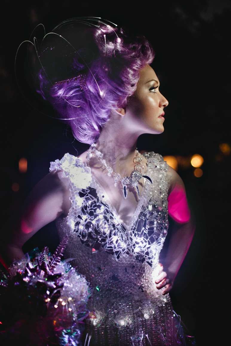 fibre optic wedding dress1