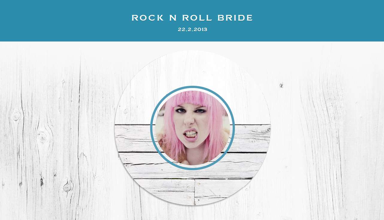 appy couple rock n roll bride