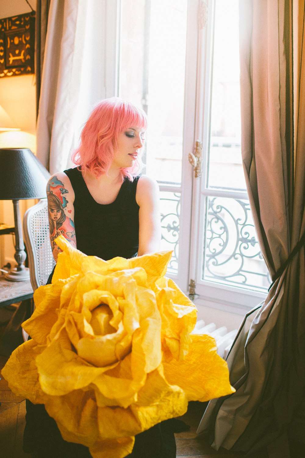 rocknrollbride in paris shell de mar