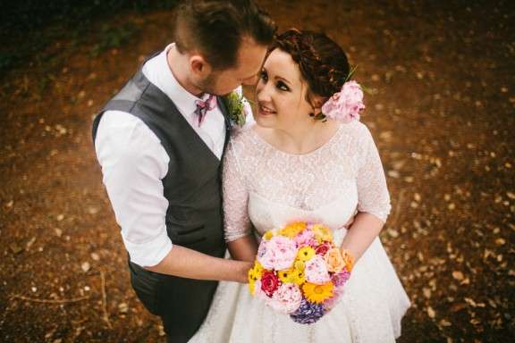 Abby & Liam Village Hall Colourful Wedding - Miki Photography-113