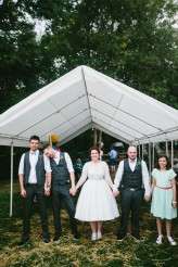 Abby & Liam Village Hall Colourful Wedding – Miki Photography-195