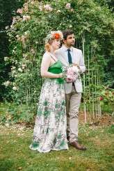 lara & gav’s cute and quirky back garden wedding.