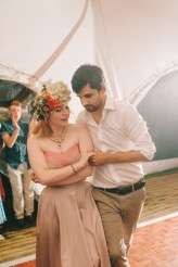 lara & gav’s cute and quirky back garden wedding.