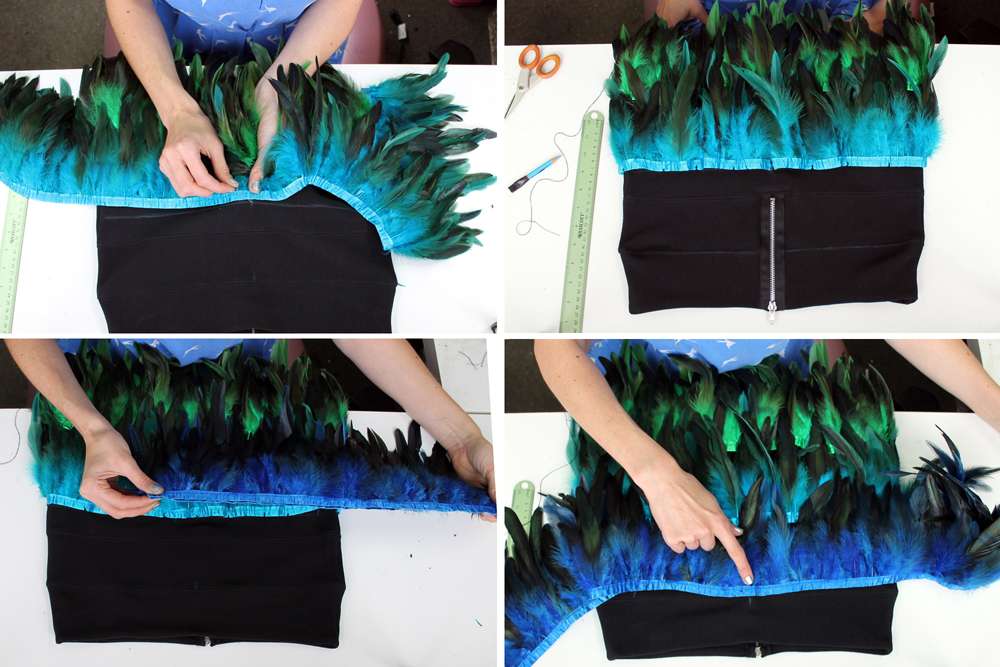 Head Full of Feathers Skirt Tutorial step 12