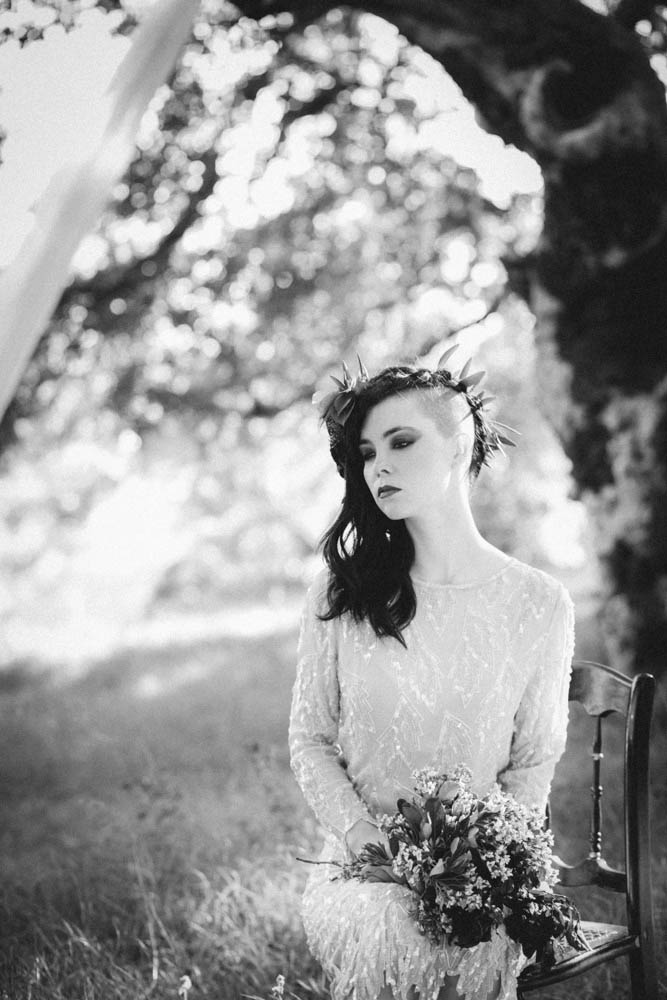 Wild and Overgrown Bridal Editorial · Rock n Roll Bride