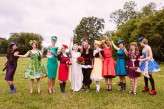 Alice in Wonderland Festival Field Wedding Sussex Alternative Brighton Wedding Photographer-448
