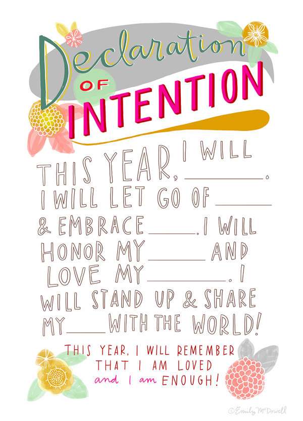 declaration of intention