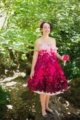 pink ombre wedding dress1