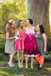 pink ombre wedding dress15