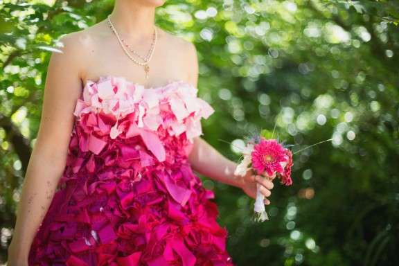 pink ombre wedding dress3